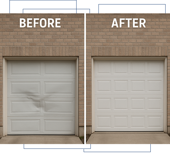 Technician providing fast garage door repair service in Walnut Park